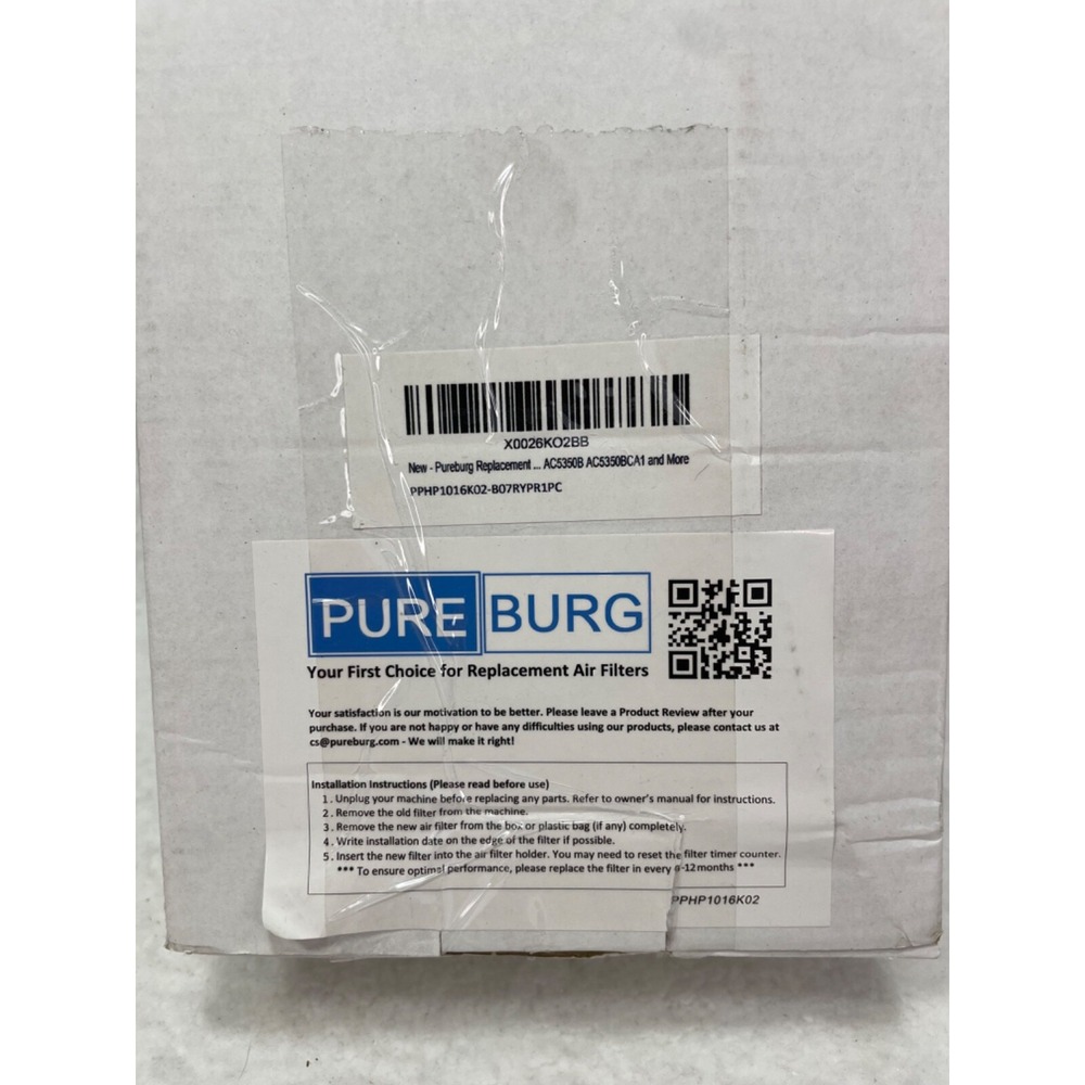 PUREBURG‎ 2-Pack Replacement HEPA Filter Kit Compatible w/ GermGuardian AC5000